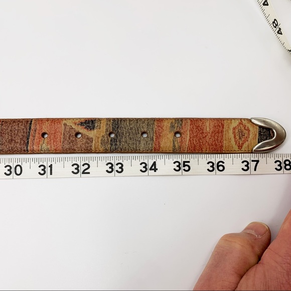 Genuine Leather Multi Colored Belt - Picture 8 of 8
